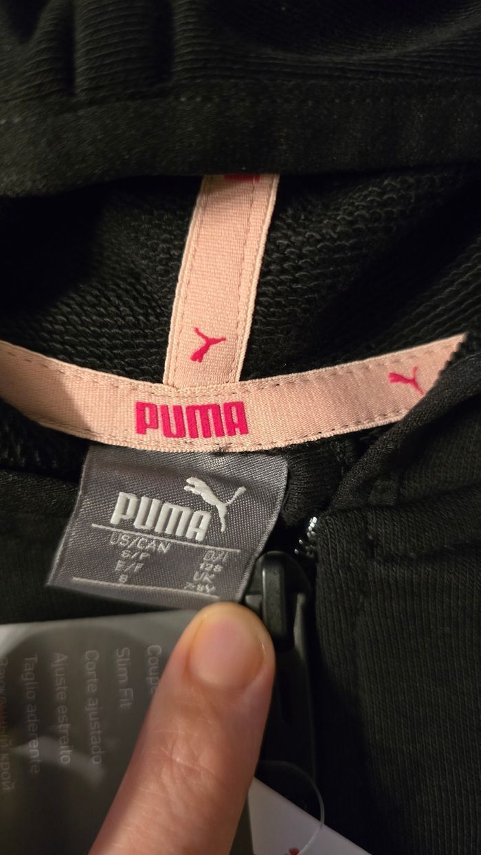 NEUF (non porté) 🏷😍🤩👌🩷🩷🩷superbe veste/ sweat PUMA 8 ans fille 💜💜💜💜 - photo numéro 7