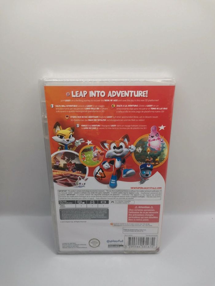 Jeu Nintendo switch new super lucky tale neuf sous blister - photo numéro 2