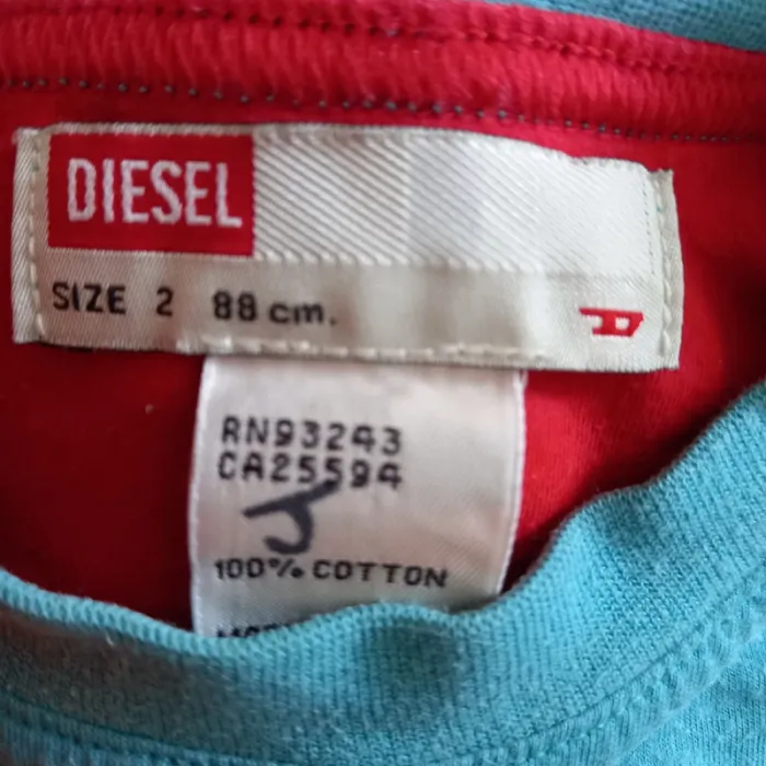 Tshirt bleu épais Diesel 2 ans - photo numéro 7