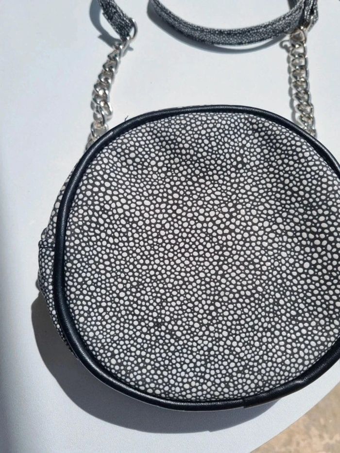 Sac pois noir et blanc bandoulière Asos neuf