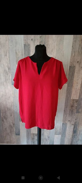Blouse rouge 42