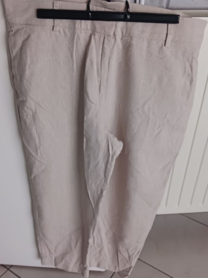 Pantalon Chino léger été beige