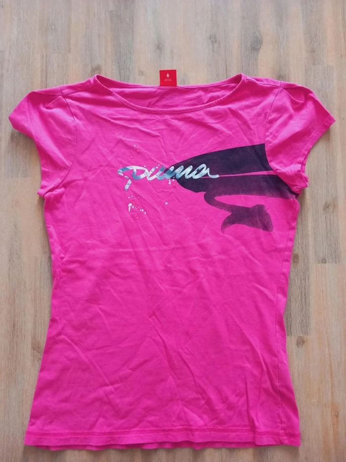 T-shirt 🌸 rose 🌸 puma - photo numéro 3