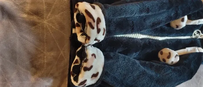 Veste polaire noire motif léopard 🐆 - photo numéro 4
