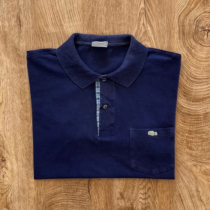 Polo/t.shirt bleu marine Lacoste pour homme, taille 5 (L)