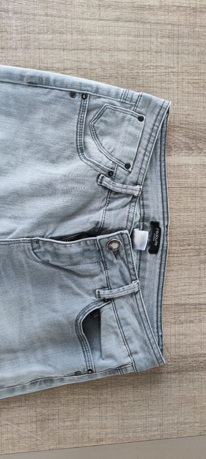 Jean gris femme La Redoute taille 40 coupe slim très bon état - photo numéro 3