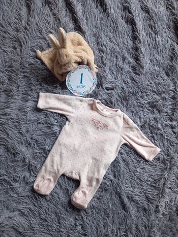 Pyjama grenouillère fille 1 mois