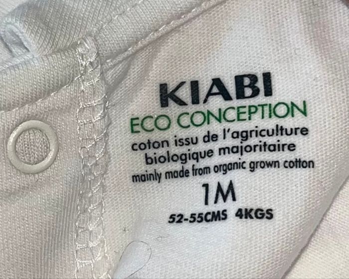 T-shirt 1 mois kiabi - photo numéro 3