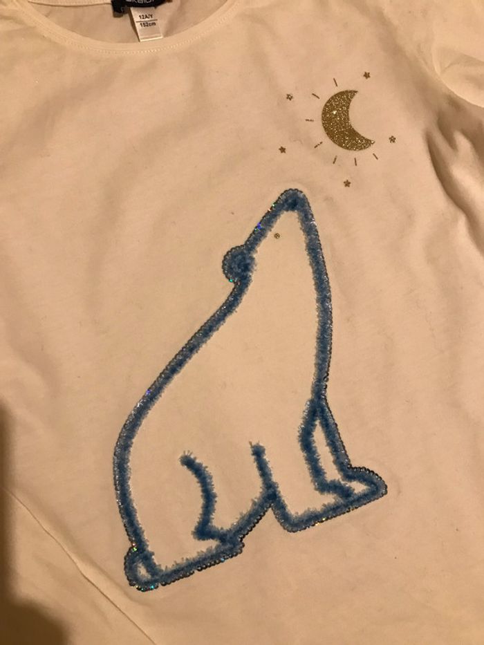 Teeshirt crème fille 12 Ans - photo numéro 4