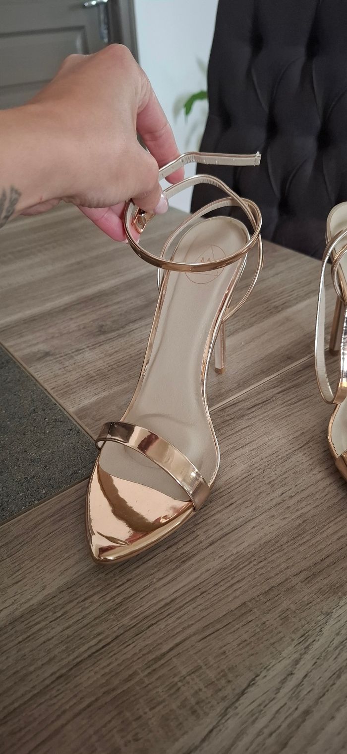 Nu pieds à talons dorés rosées Missguided - photo numéro 4