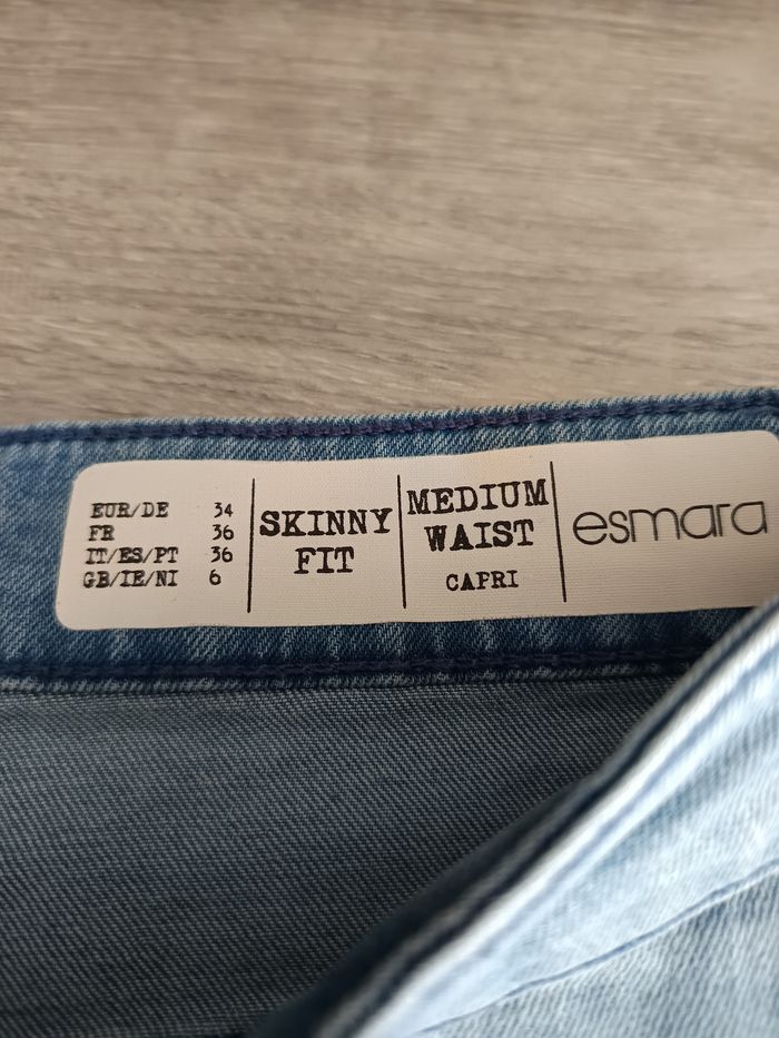 Pantacourt jean skinny fit femme 36 - photo numéro 2