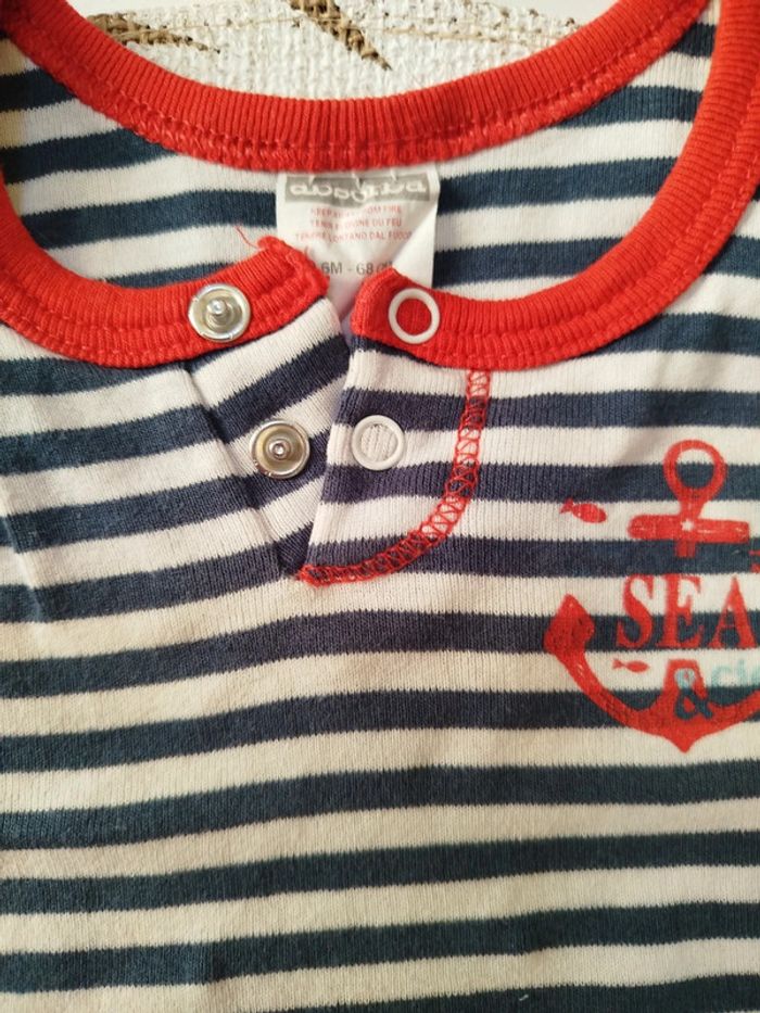 Barboteuse garçon marin marinière - photo numéro 2