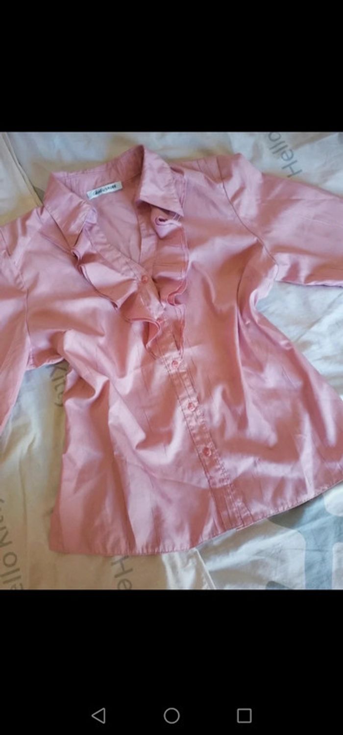 Chemise Christine Laure Rose vintage