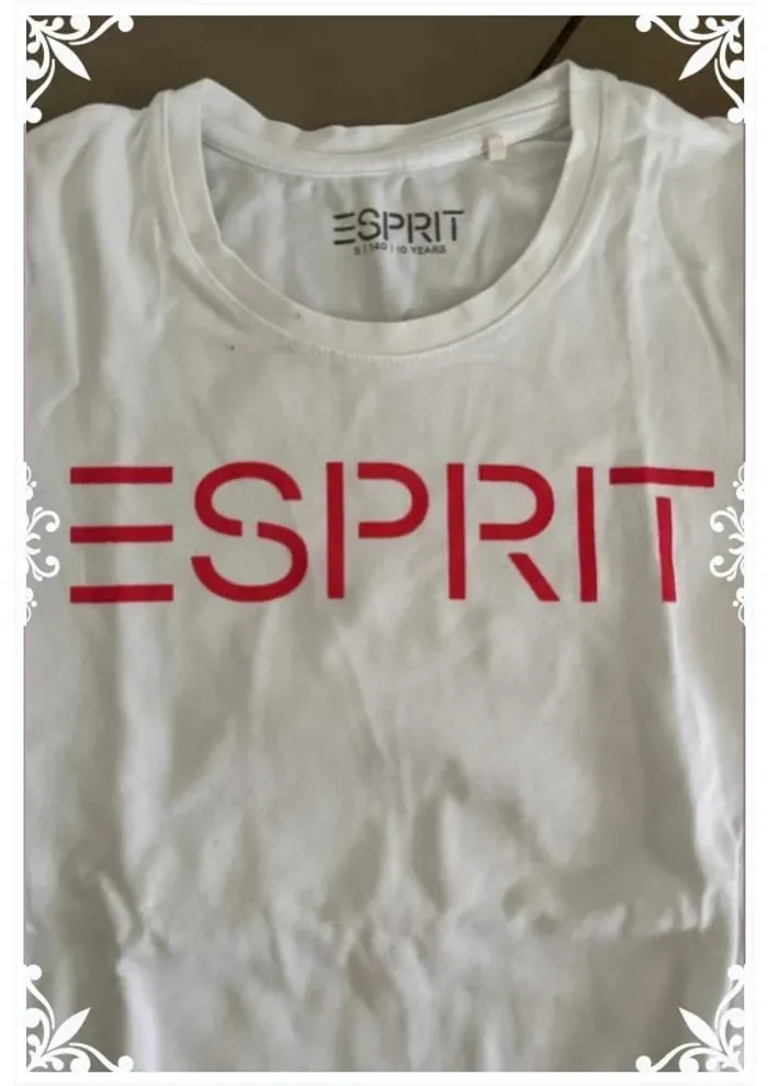 T-shirt blanc esprit enfant fille taille 10 ans - photo numéro 3