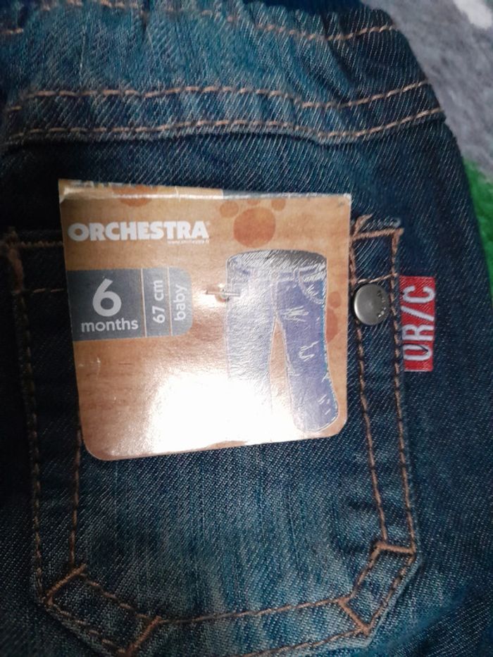 Jeans neuf orchestra 6 mois 👦 - photo numéro 3