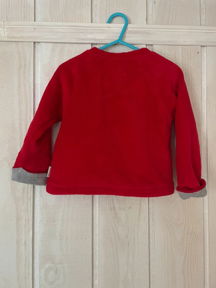Sweat rouge pilou pilou Mickey - Disneyland Paris - 24mois - photo numéro 2