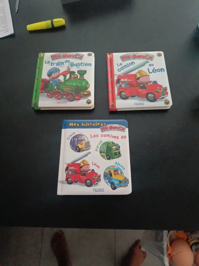 Lot de 3 livre petit garcon