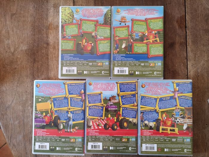 Lot de 5 dvd tracteur tom - photo numéro 3