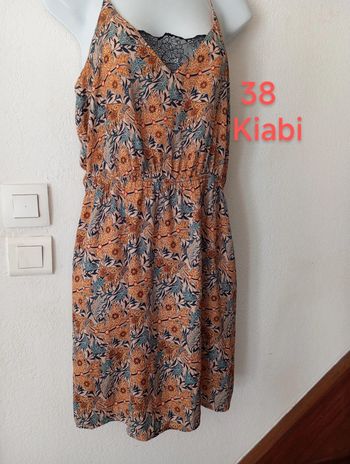 Robe fluide doublée dos nu femme.38