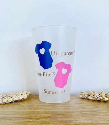 Gobelet personnalisé babyshower | garçon ou fille