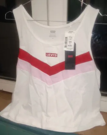 Débardeur rouge/blanc Levi's