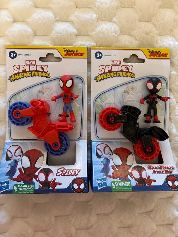 Lot de 2 petites motos Spiderman