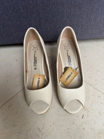 Compensées beige 38