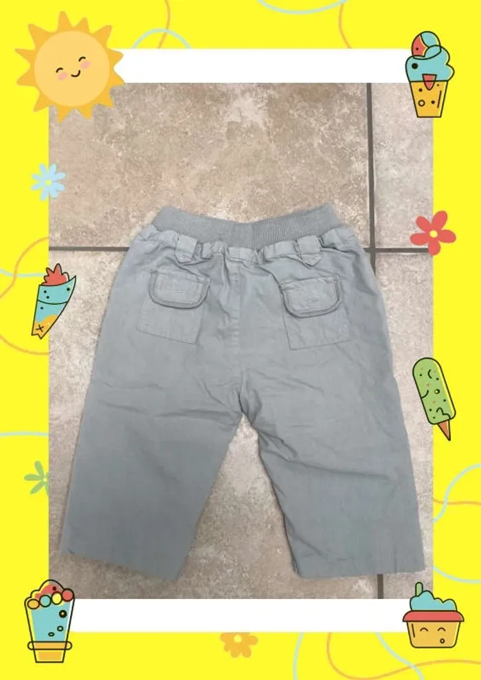 Pantalon gris Okaïdi 12 mois - photo numéro 2