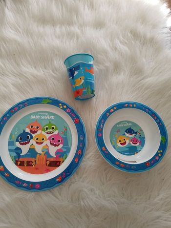 Ensemble assiette Baby shark