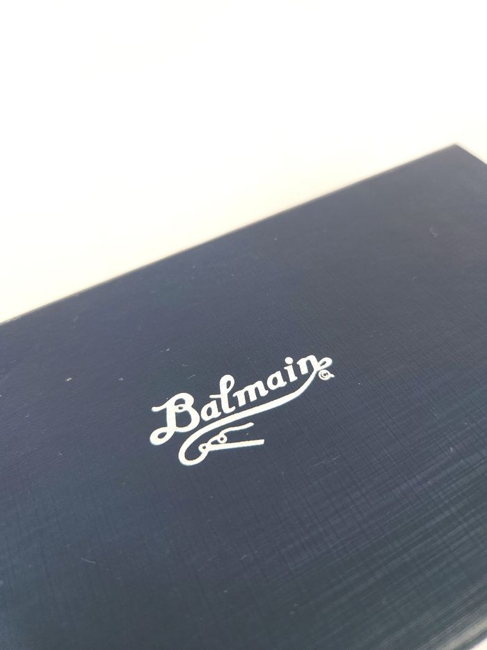 Coffret 2 Stylos Bille Balmain - Motif Damier Argenté - photo numéro 7