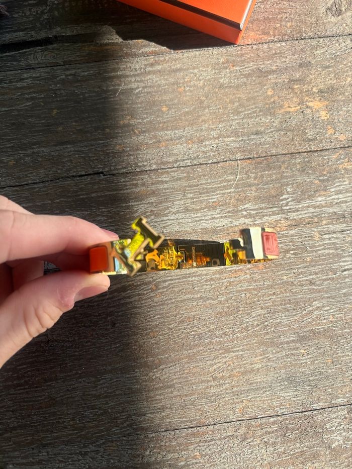 bracelet hermès Clic H orange - photo numéro 5