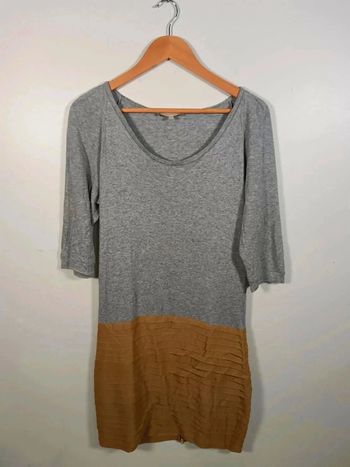 C6 robe gris/beige Sandro T3