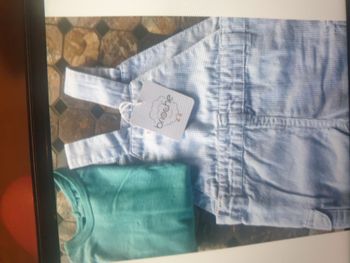 salopette 6 mois avec polo manches courte