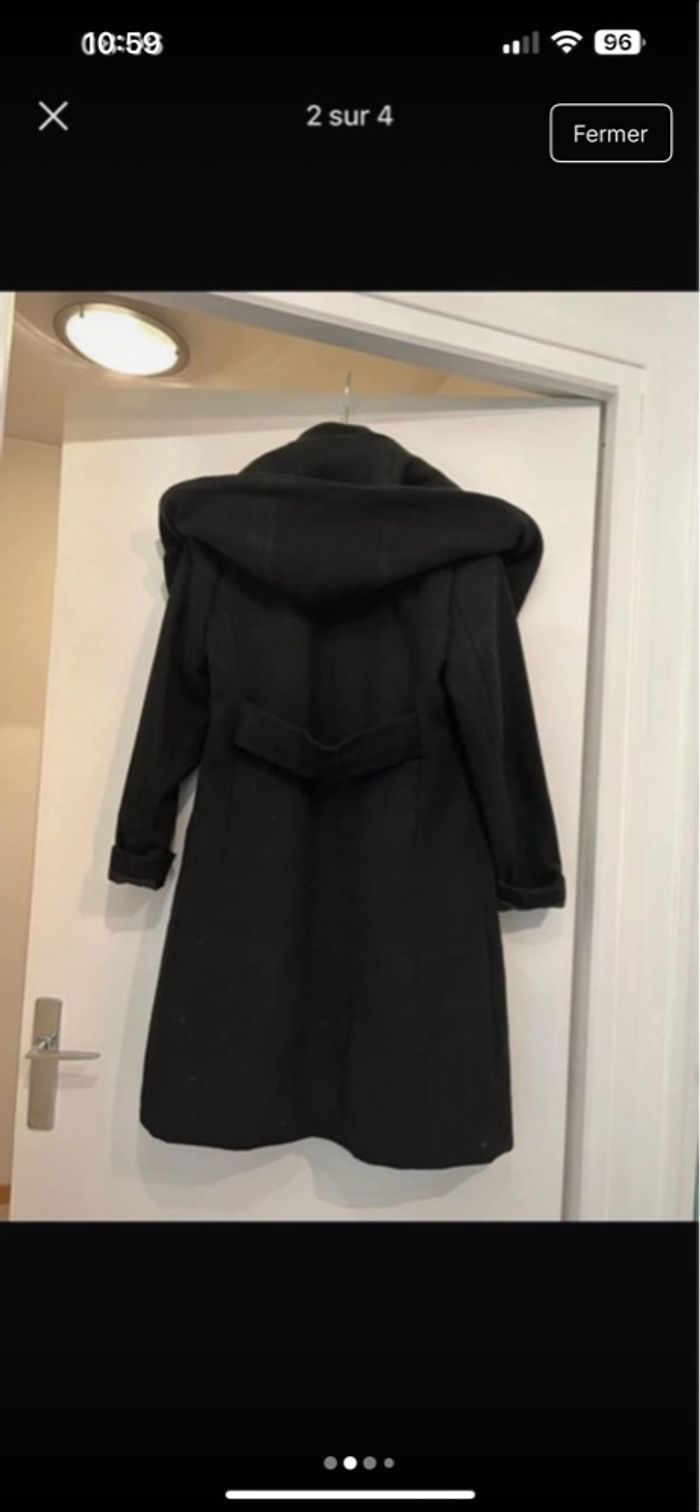 Vends manteau cache cache noir - photo numéro 3
