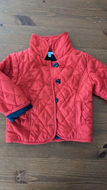 Manteau/Veste de Mi-saison rouge et Marine 18 Mois
