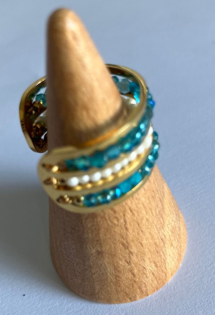 Bague Eden bleue - Neuve - photo numéro 3