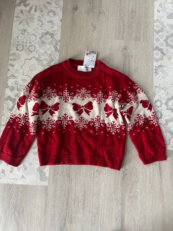 Pull de Noël fille 4-5 ans