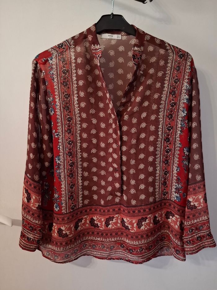 Chemise mango oversize taille 34/36 Étiquette xs mesure dans l'annonce - photo numéro 1