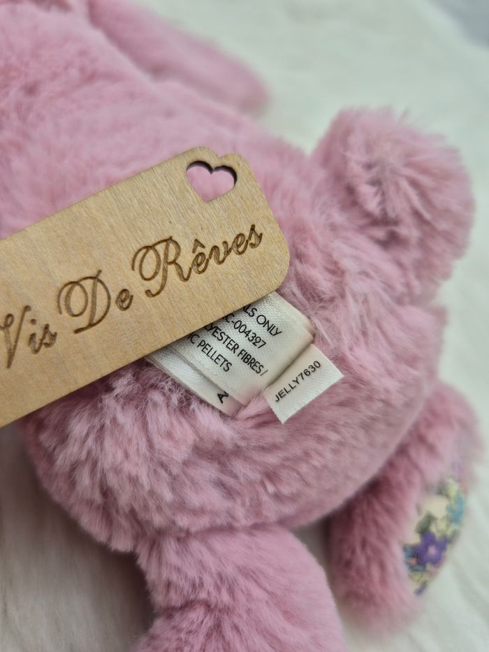 Doudou peluche Lapin Blossom Tulip Pink Bunny jellycat Small - photo numéro 4