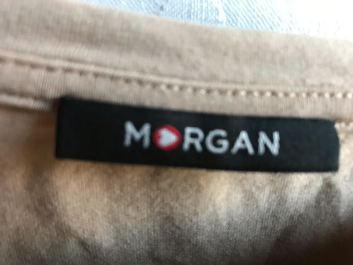 #hauts #tee shirt #Morgan #xs #beige - photo numéro 4