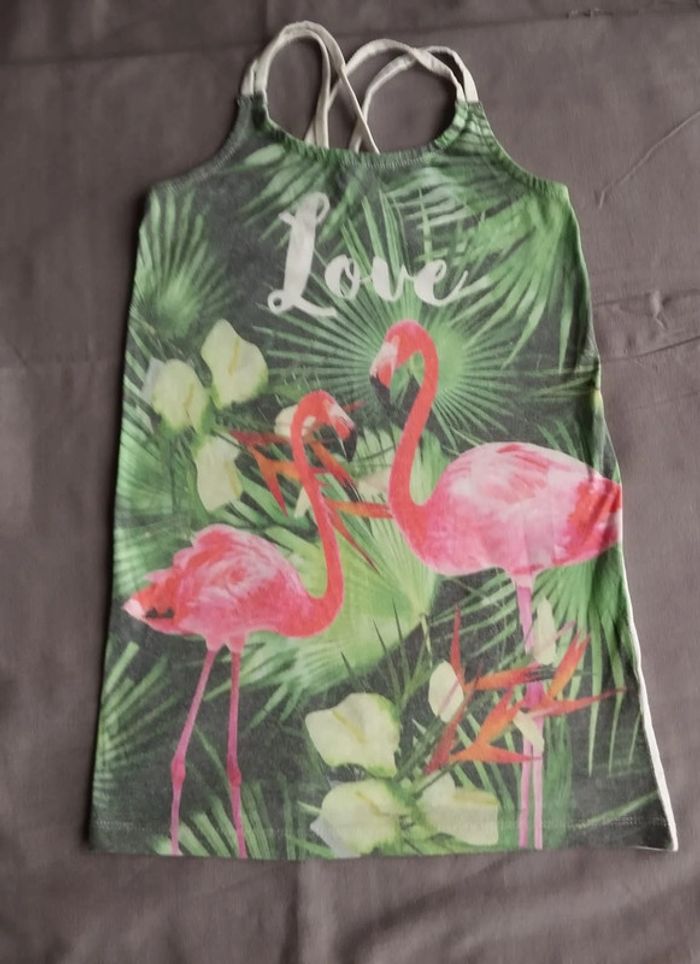 Débardeur flamand rose 12 ans