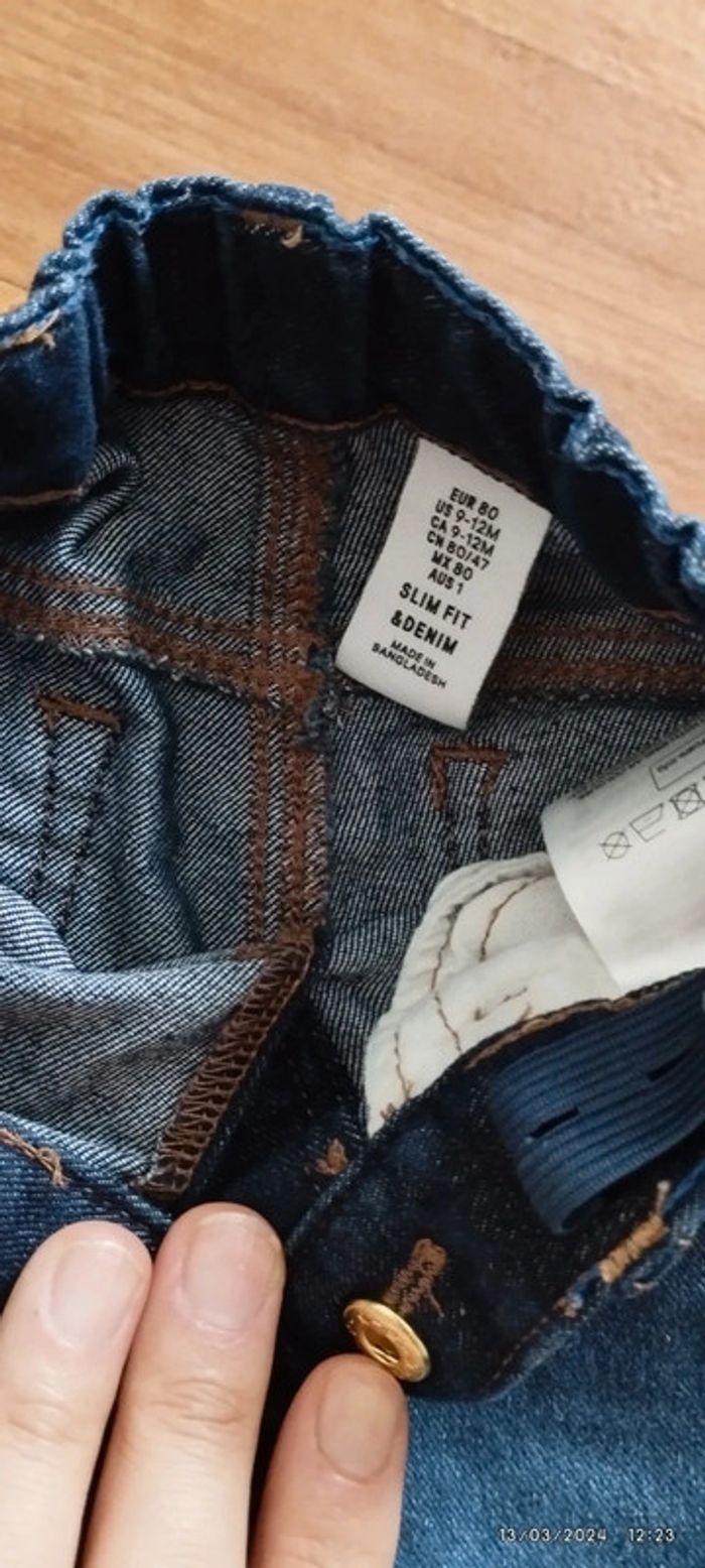 Pantalon jean bébé - photo numéro 3