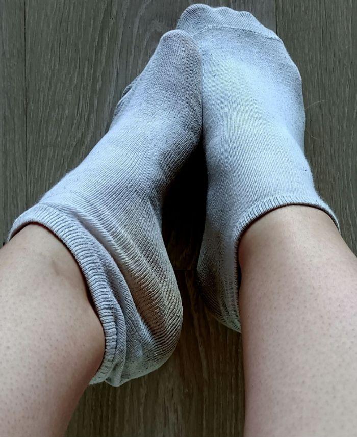 Chaussettes blanches de sport femme