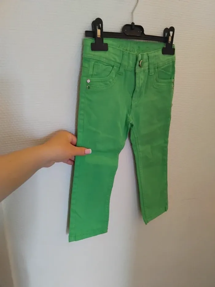 Pantalon neuf fille 3ans 98% coton - photo numéro 12