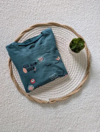 💄 T-shirt manches longues Kiabi – 6 ans