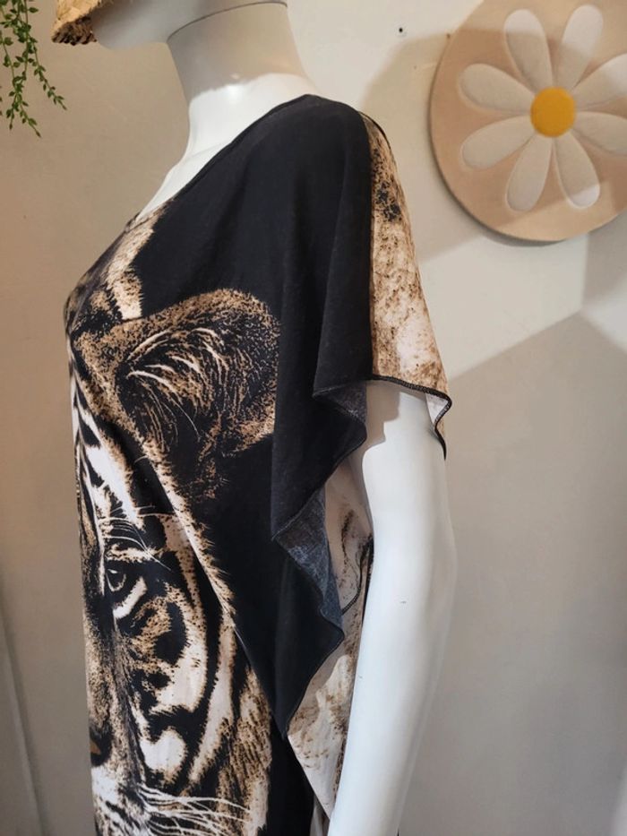 T shirt tête de tigre - photo numéro 6
