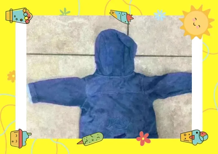 Gilet zippé à capuche bleue Sergent Major 12 mois - photo numéro 5