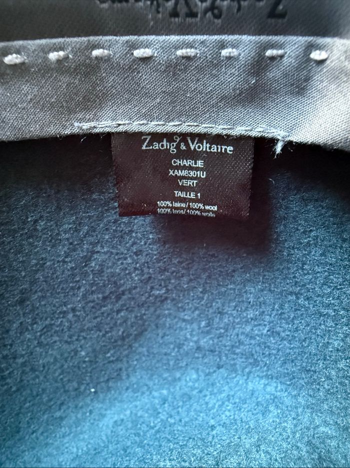 Chapeau vert en laine Charlie - Zadig et Voltaire - Taille 1 - photo numéro 7