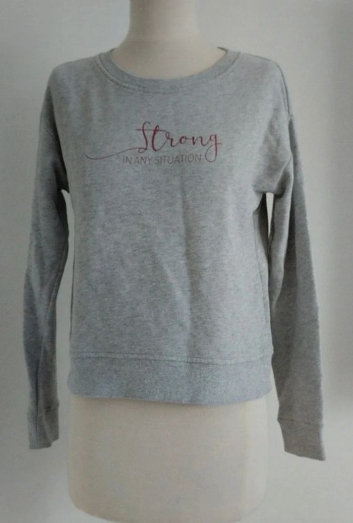 Sweat gris Kiabi taille 14 ans - photo numéro 2