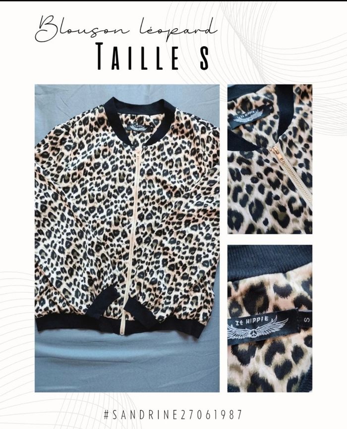 Blouson fin léopard